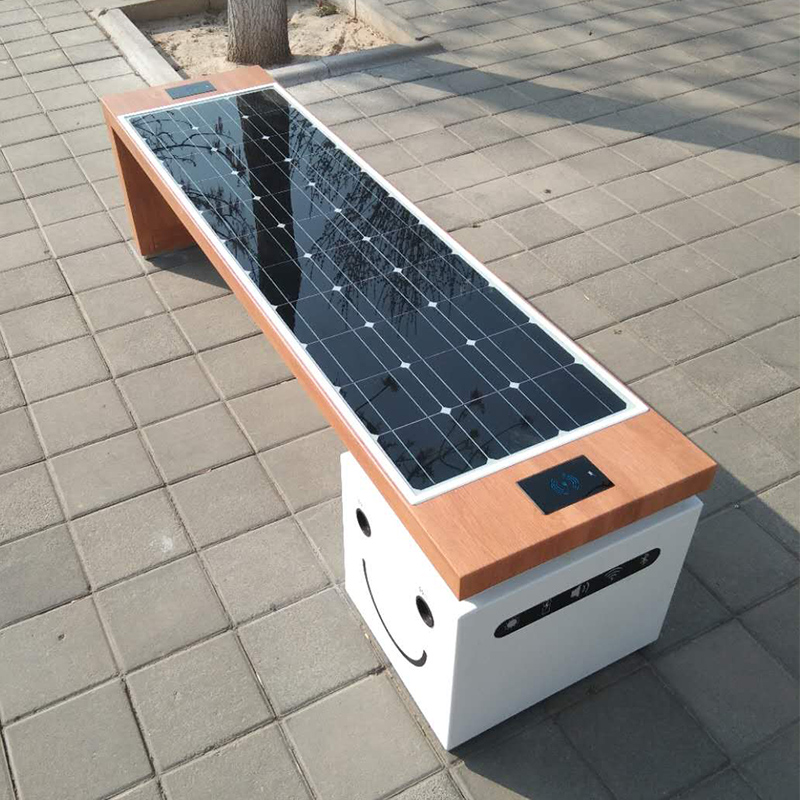 Solar Smart Park Bänke tauchten im Metro Park von Peking auf