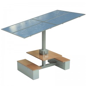 Solar Charging Table Campus-Arbeitsplätze Nachhaltige Energieproduktivität