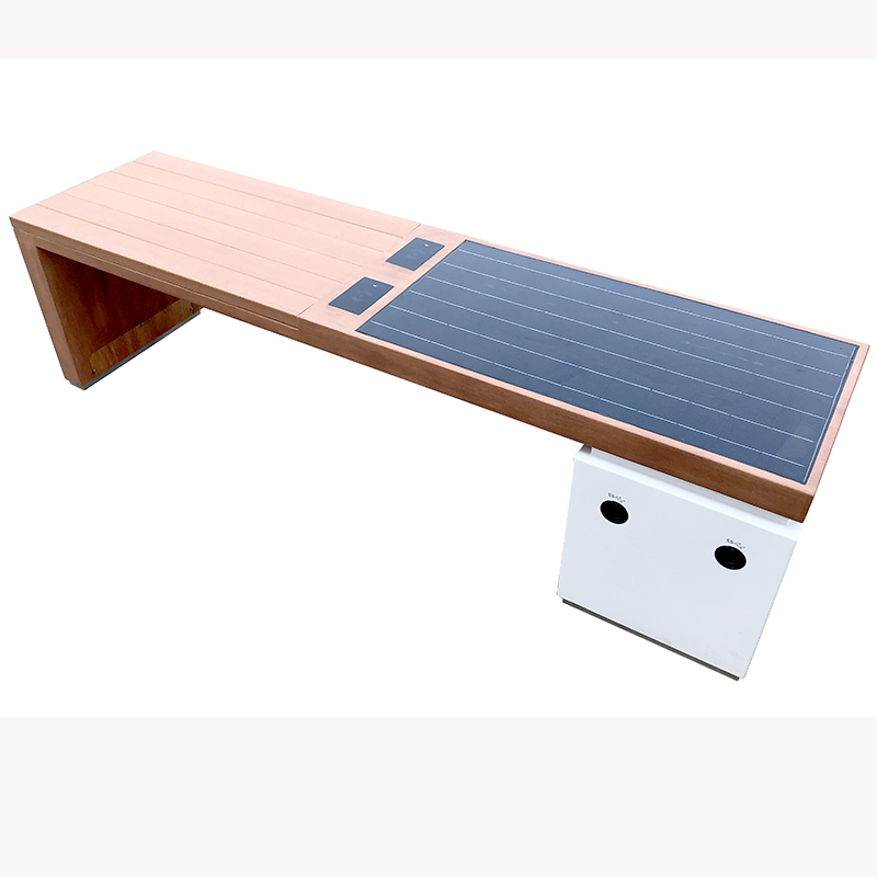 Solar Powered Phone Charging WiFi Access Outdoor Möbel Smart Bench