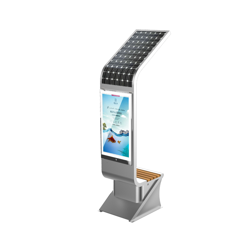 Solarenergie Werbeausrüstung Big Display Light Box Telefon Aufladen Smart Outdoor Furniture